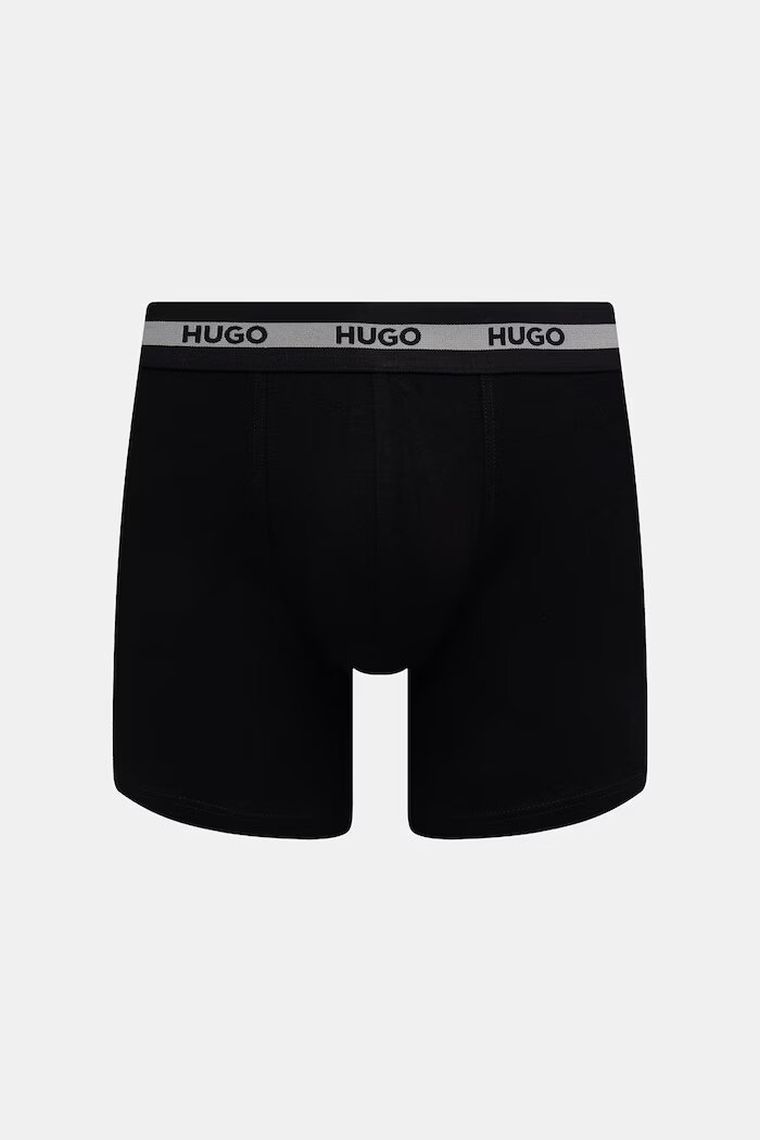 HUGO боксерки мъжки от памук с еластан BOXER BR PLANET DES 3 броя многоцветни 50545674