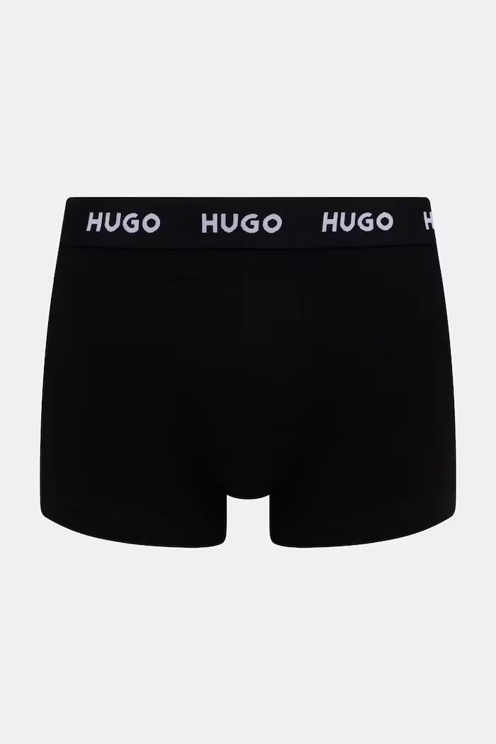 HUGO боксерки мъжки от памук с еластан TRIPLET DESIGN 3 броя сини 50532550