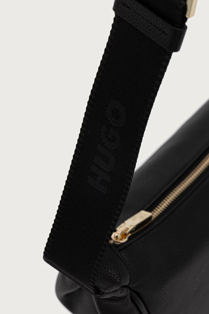 HUGO чанта crossbody дамска от имитация на кожа Orin 2.0 Hobo черна 50567635