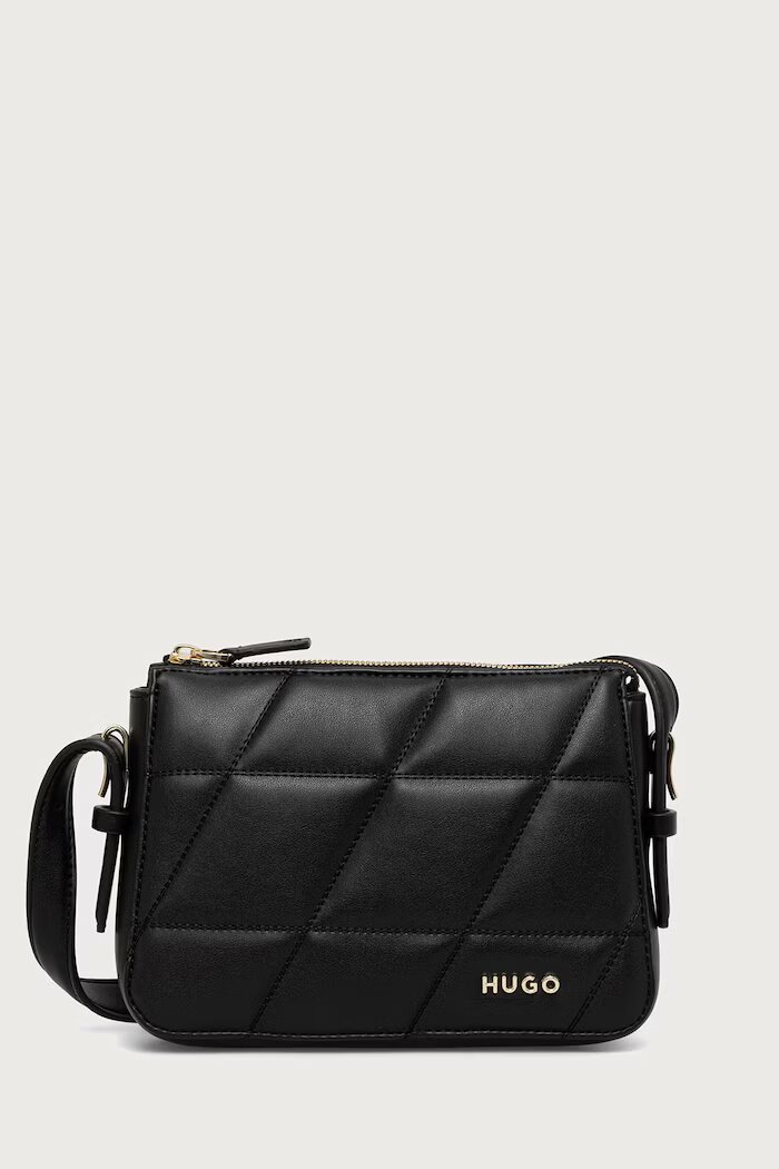 HUGO чанта crossbody дамска от имитация на кожа Yorih Q_Crossbody черна 50573264