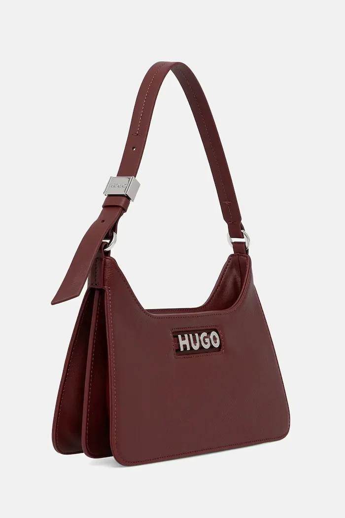 HUGO Чанта Mel 2.0 Sh. Bag Flat в бордо 50552205