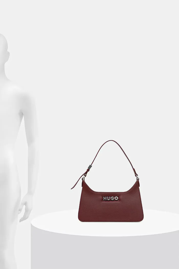 HUGO Чанта Mel 2.0 Sh. Bag Flat в бордо 50552205