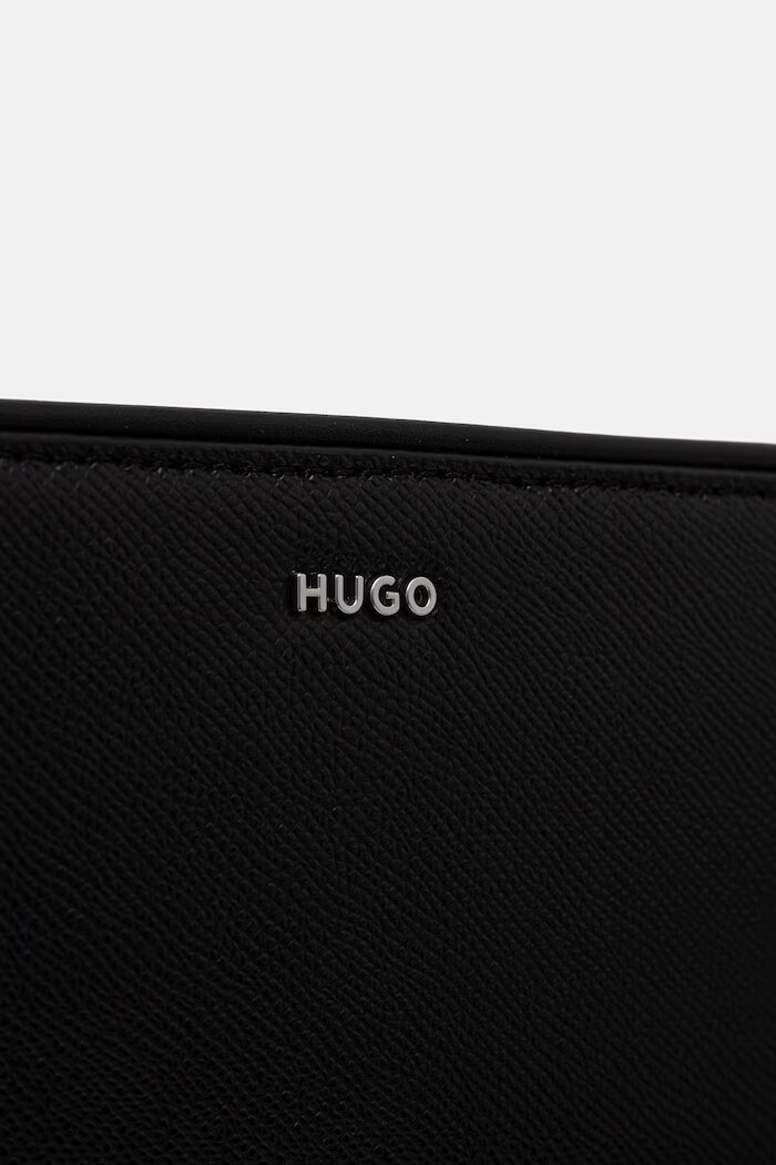 HUGO чанта през рамо мъжка от кожа GO-BAG CROSSOVER черна 50569846