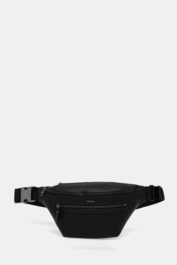 HUGO чанта за кръста мъжка HUKE_BUMBAG черна 50568365