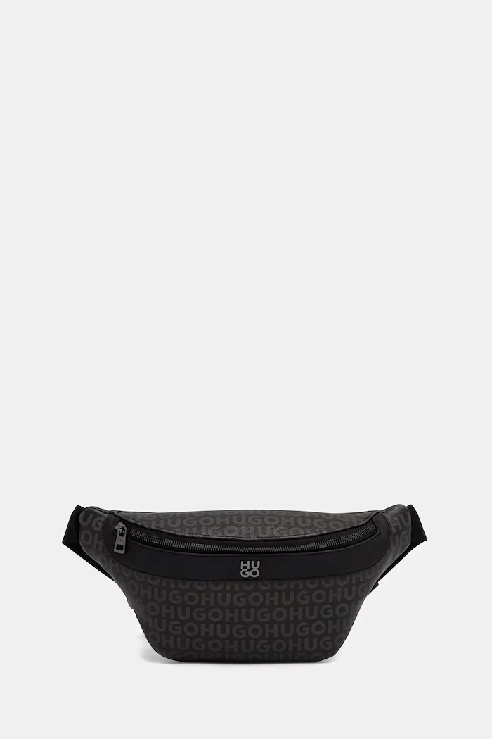 HUGO чанта за кръста мъжка Quantic_M_Bumbag черна 50558372