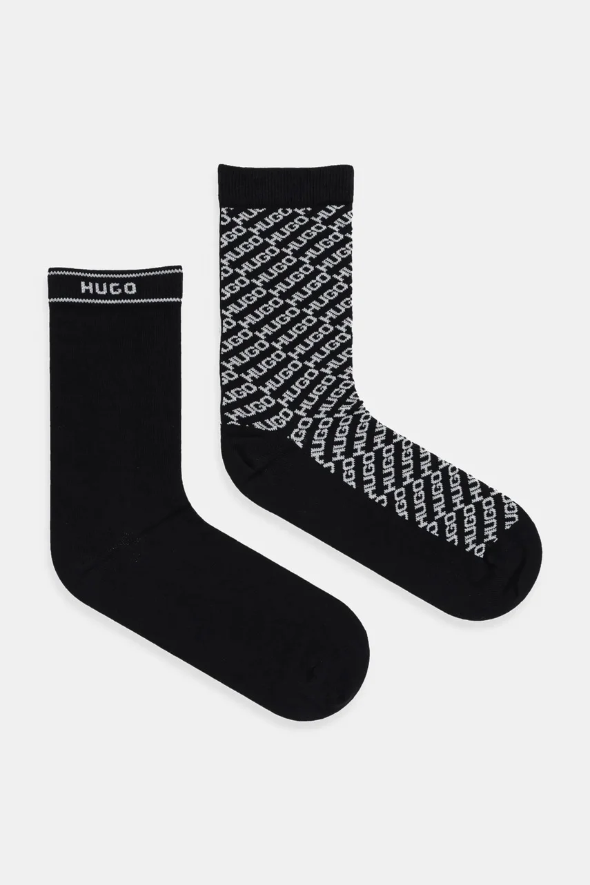 HUGO Чорапи (2 чифта) 2P RS SLANTMONO CC W