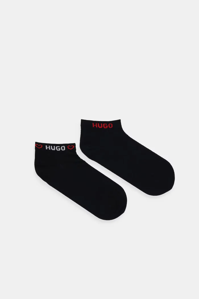 HUGO Чорапи 2P AS MICROLOVE CC W (2 чифта) в черно 50553430