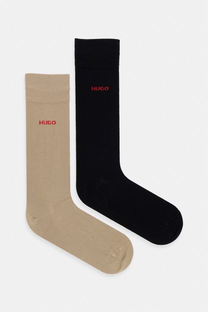HUGO чорапи 2P RS UNI CC 2 броя бежови 50468099