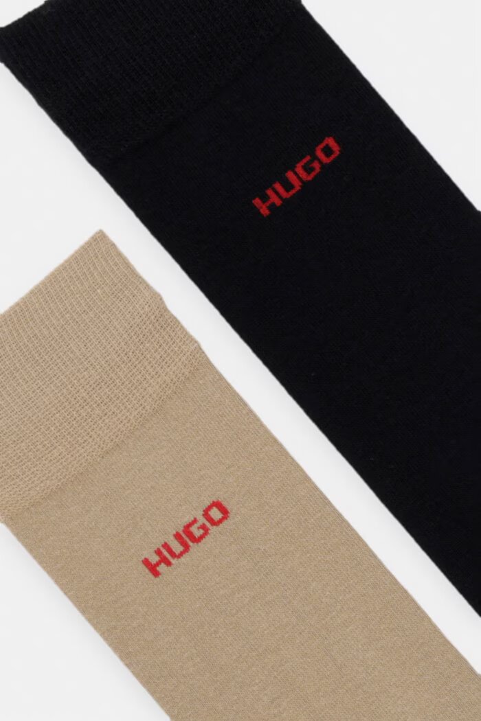 HUGO чорапи 2P RS UNI CC 2 броя бежови 50468099