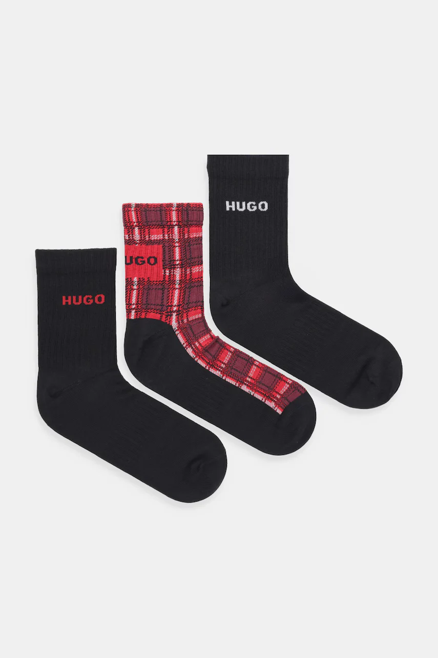 HUGO Чорапи (3 чифта) 3P QS GIFT CHECK CC
