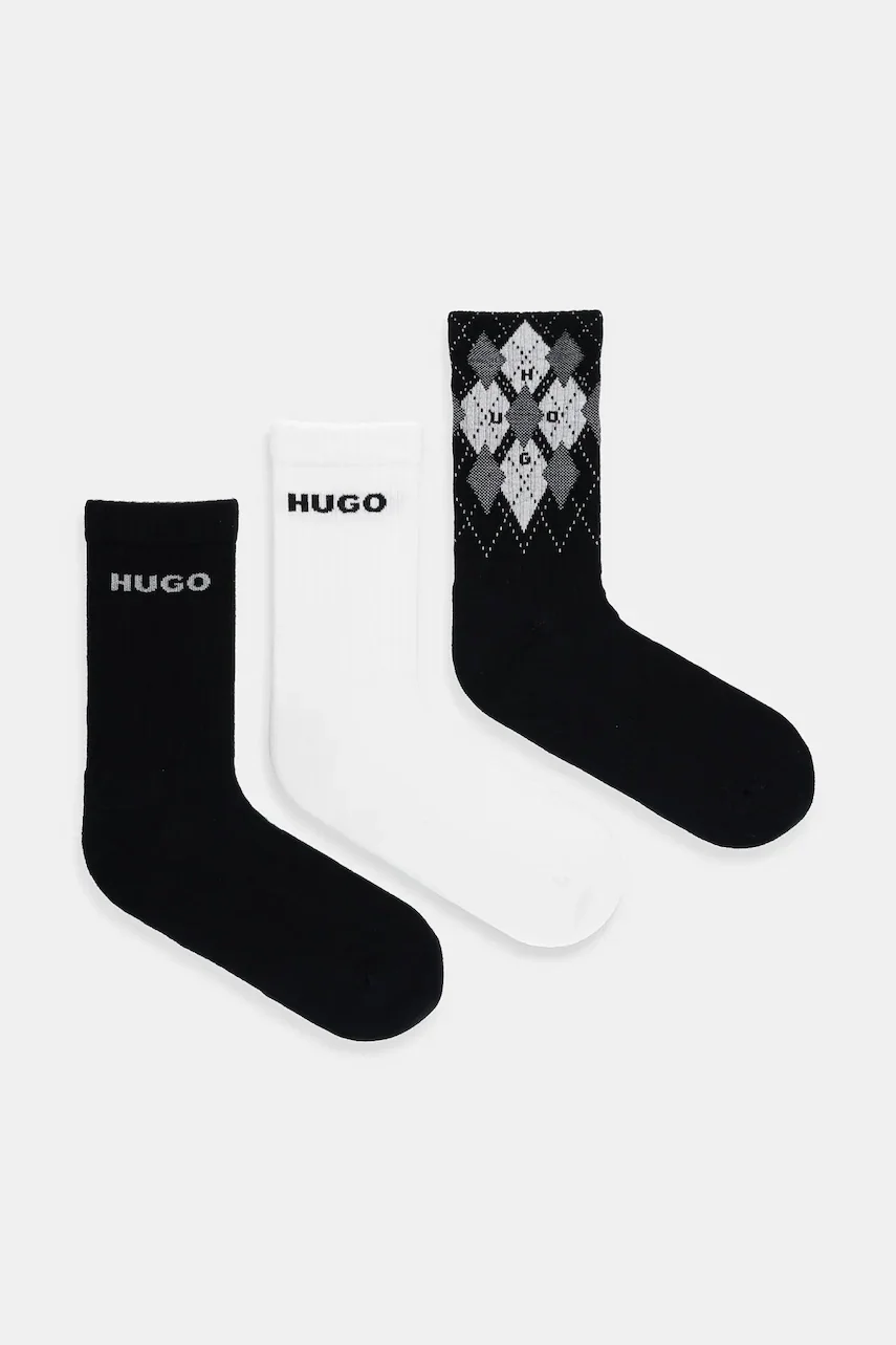 HUGO Чорапи (3 чифта) 3P QS RIB ARGYLE CC