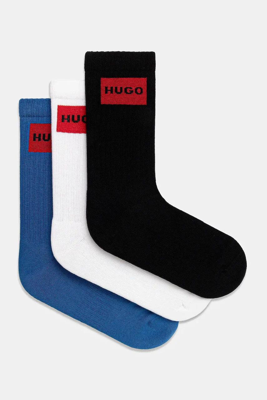 HUGO Чорапи (3 чифта) 3P QS RIB LABEL CC