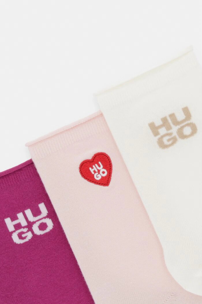 HUGO чорапи дамски 3P SH HEART CC W 3 броя розови 50570082