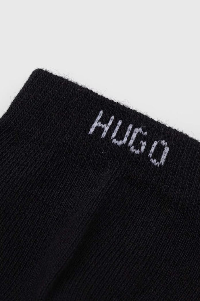 HUGO чорапи дамски с памук 6P AS UNI CC W 6 броя черни 50483086