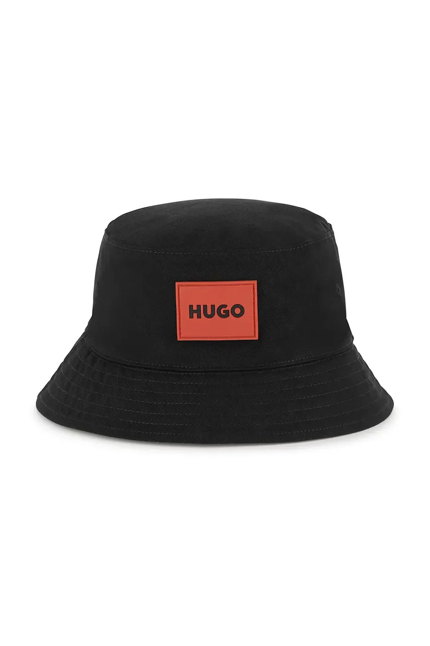 HUGO Детска памучна капела с две лица