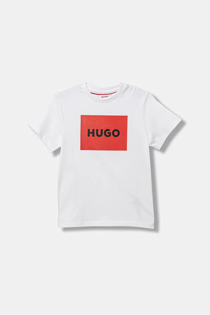 HUGO Детска памучна тениска