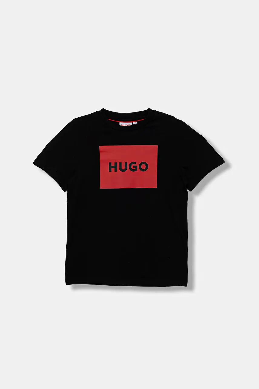HUGO Детска памучна тениска