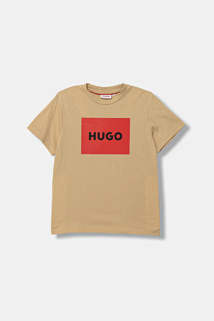 HUGO Детска памучна тениска