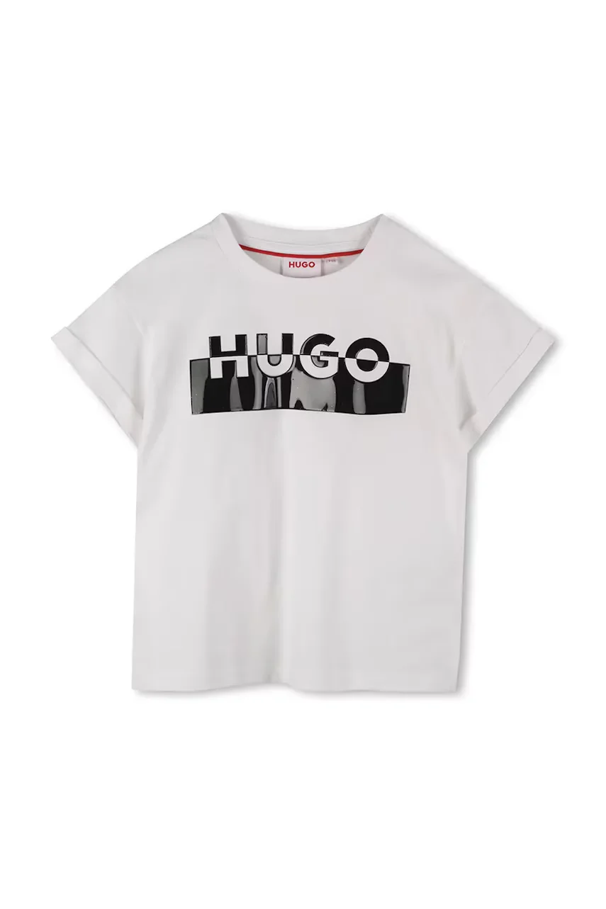 HUGO Детска памучна тениска