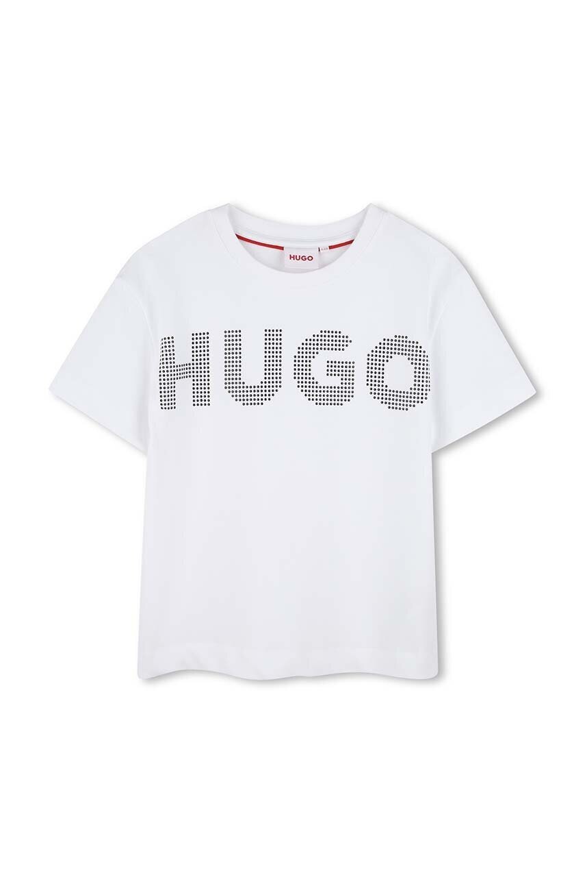 HUGO Детска памучна тениска