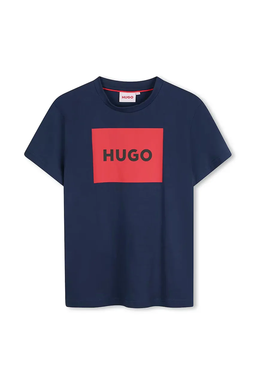HUGO Детска памучна тениска