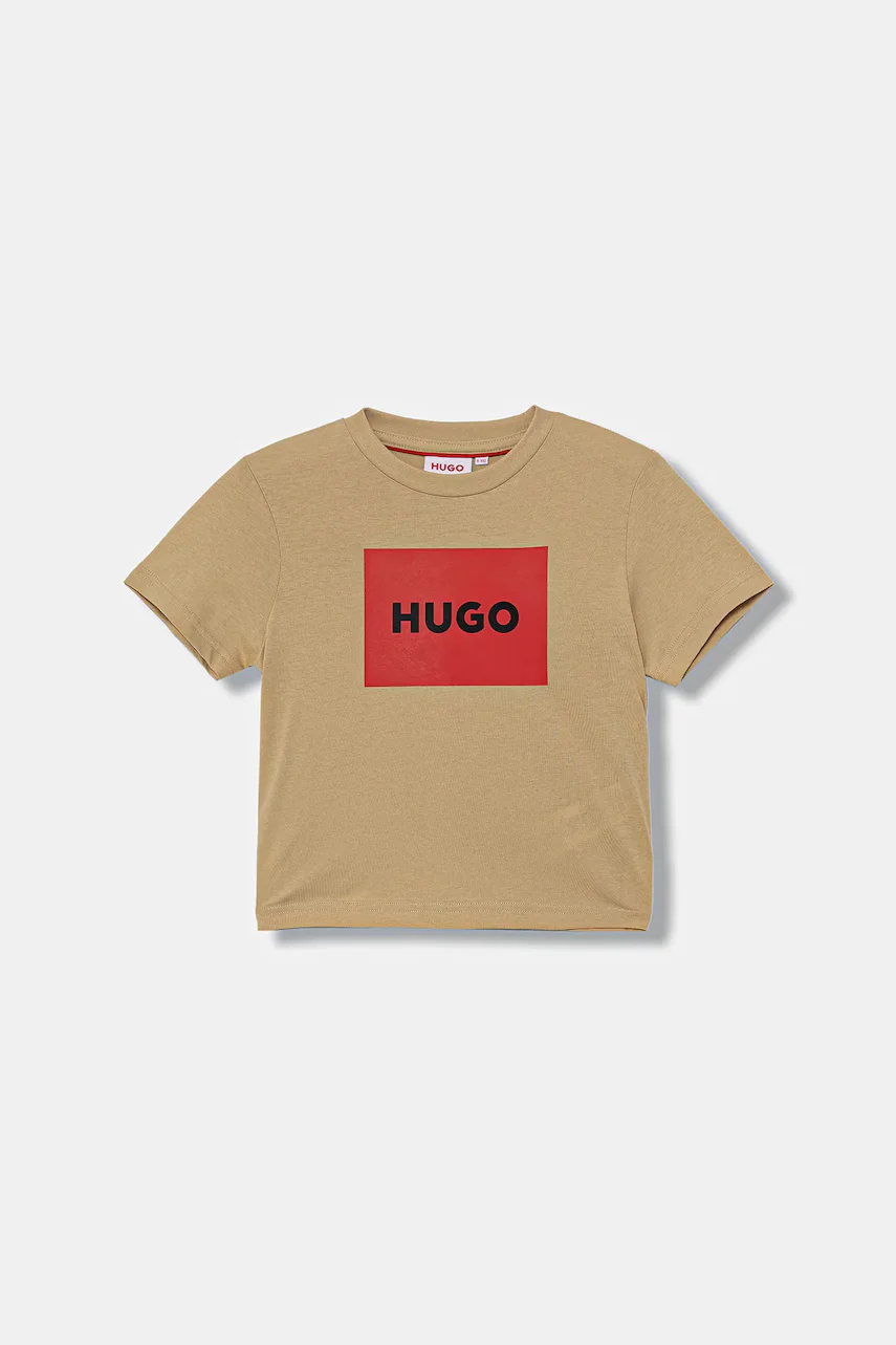 HUGO Детска памучна тениска