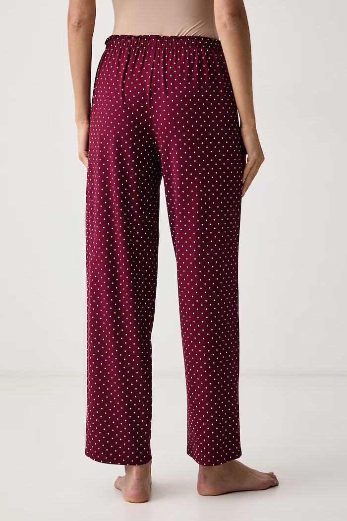 HUGO долнище на пижама дамско с модал CASUAL PANTS червено 50556937