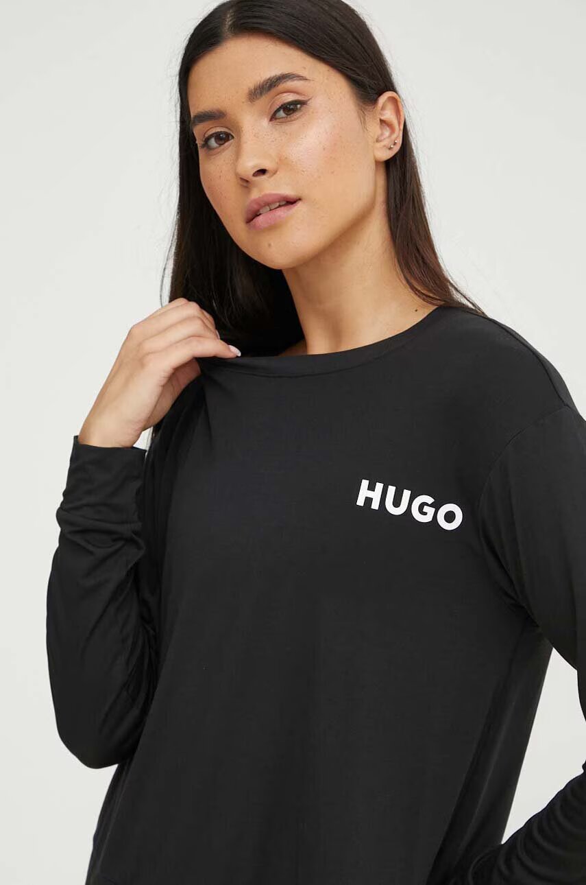 HUGO Горнище на пижама с дълги ръкави