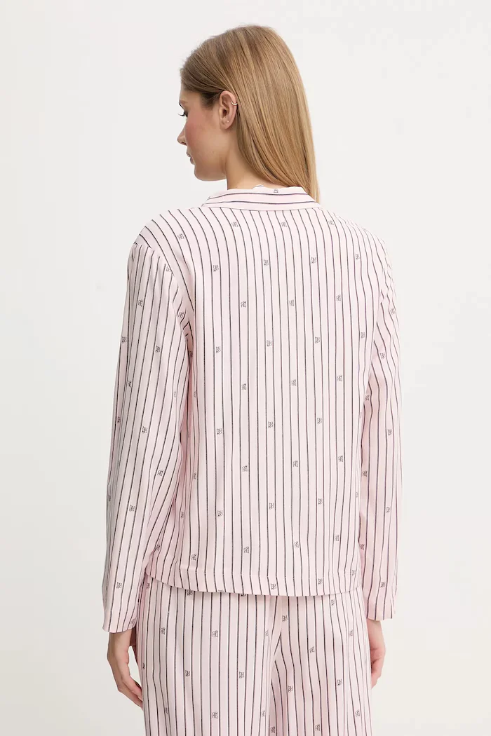 HUGO Горнище на пижама SARTORIAL SHIRT в розово 50556675
