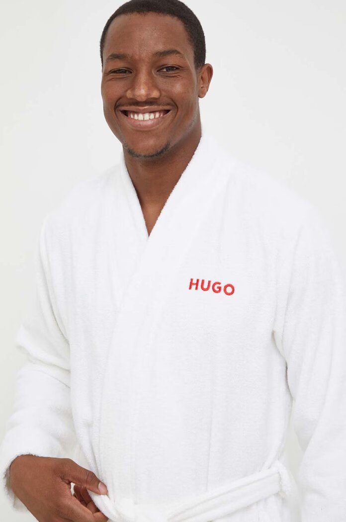 HUGO Халат в бяло 50503028