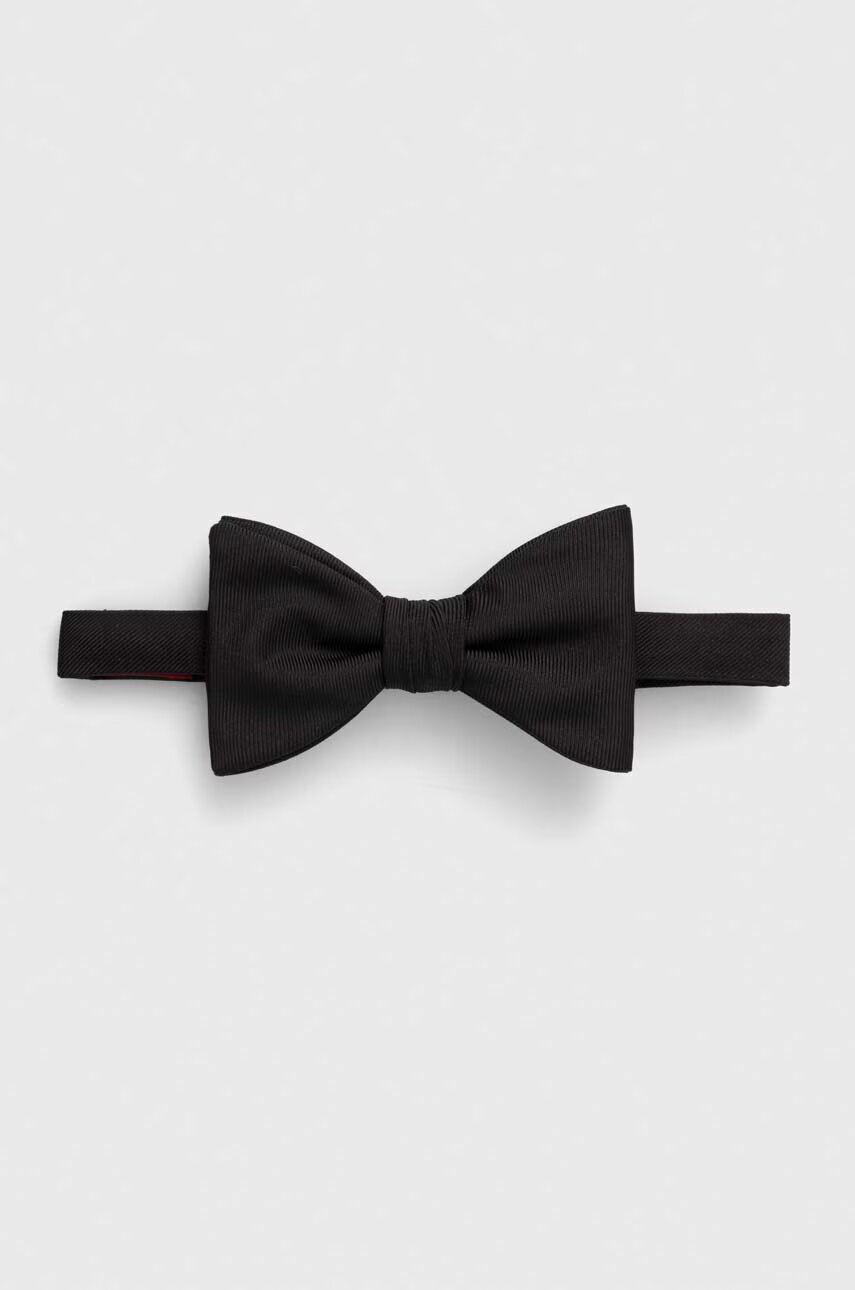 HUGO Копринена папийонка Bow tie dressy