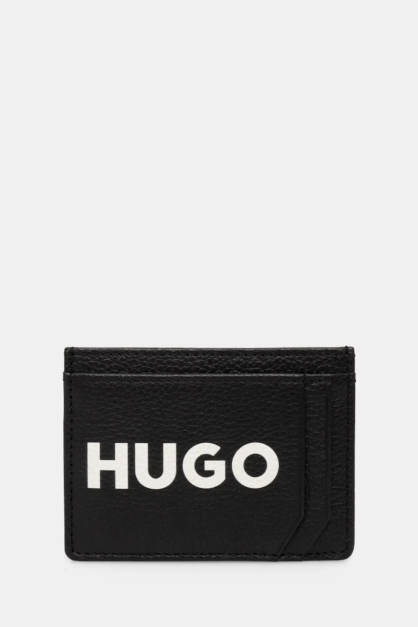 HUGO Кожен калъф за карти