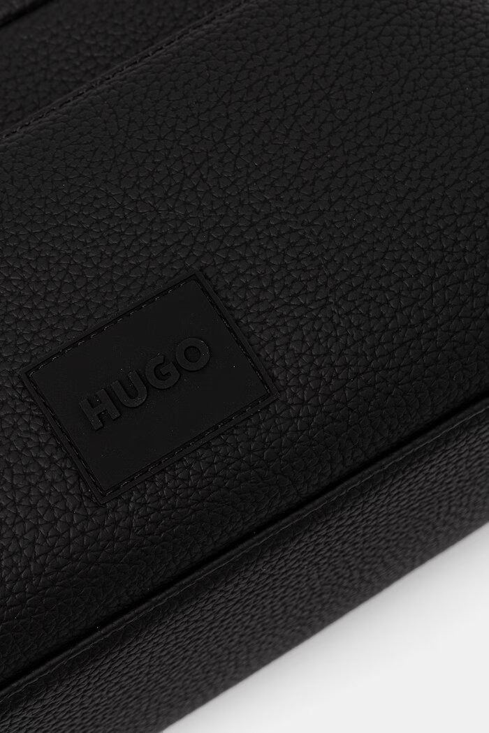 HUGO козметична чанта мъжка от имитация на кожа Ethon 2.0HI_Washbag черна 50535686