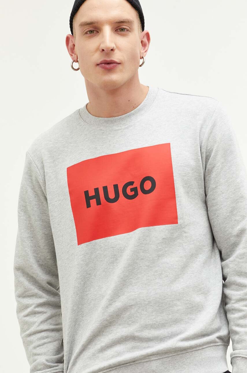 HUGO Памучен суичър