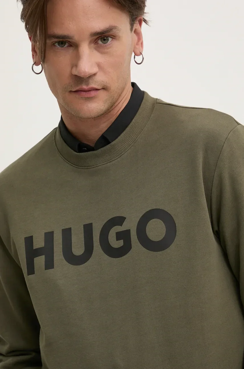 HUGO Памучен суичър