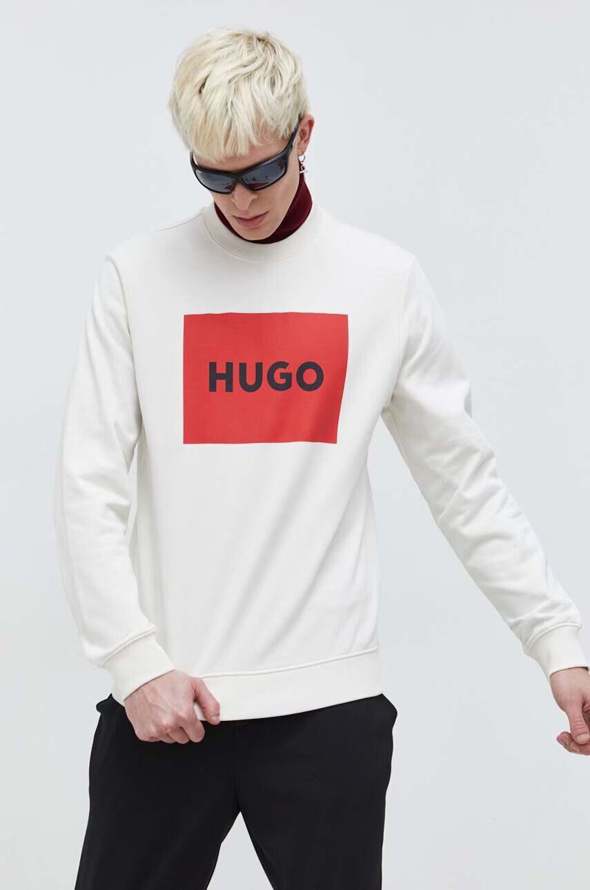 HUGO Памучен суичър