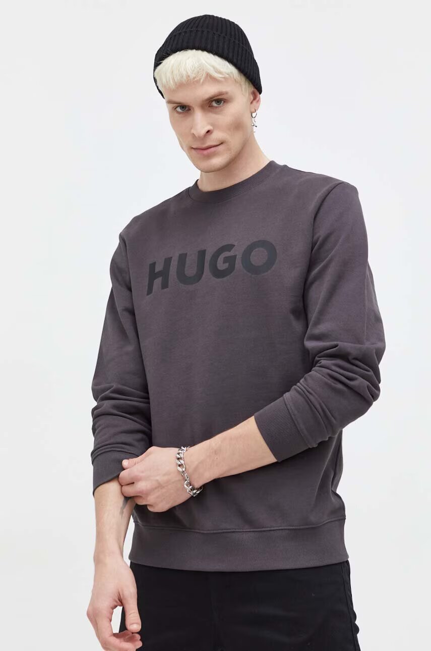 HUGO Памучен суичър