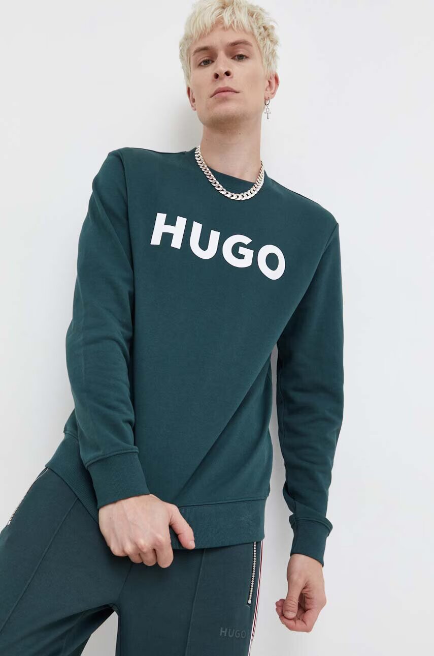HUGO Памучен суичър