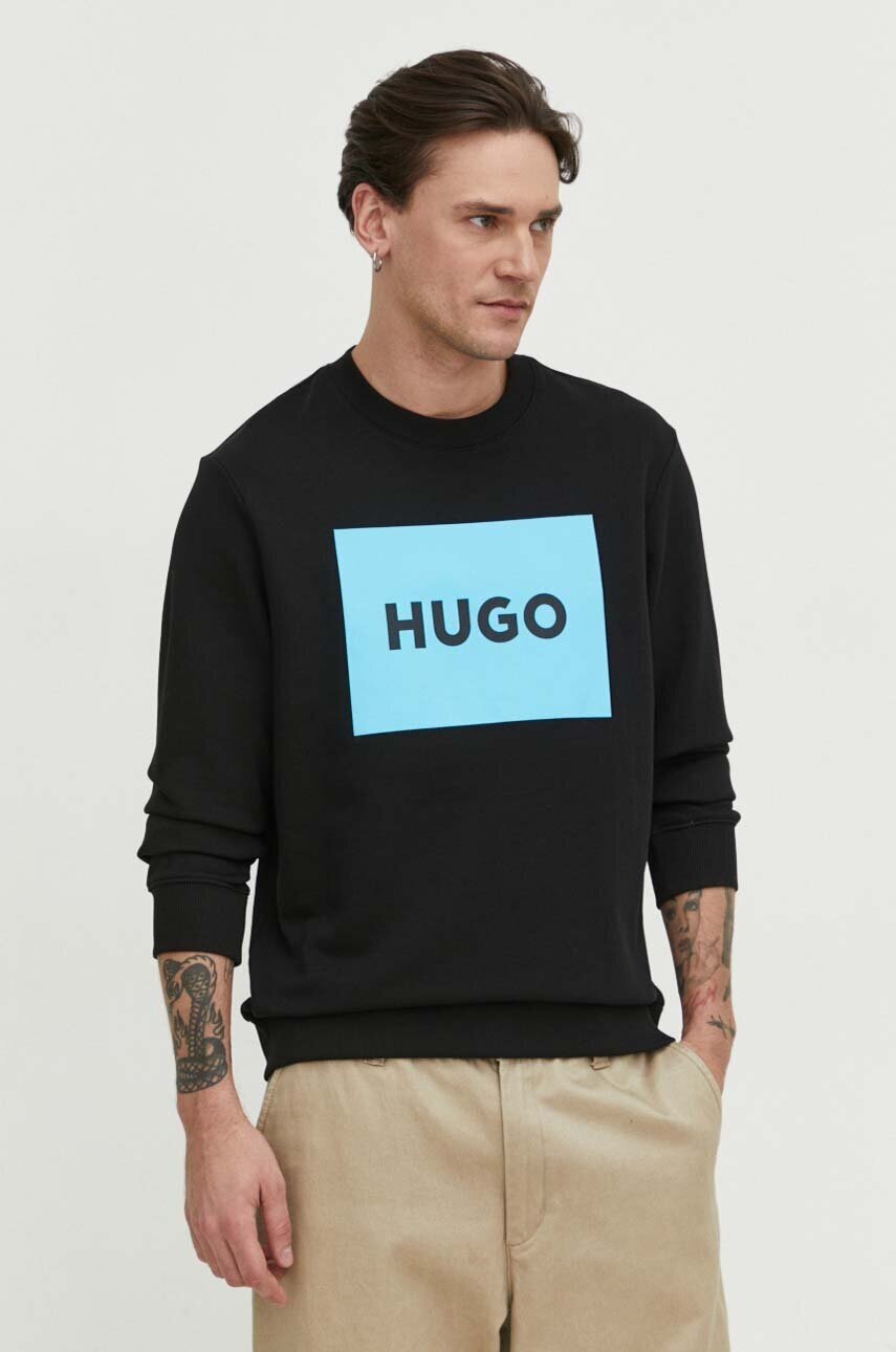 HUGO Памучен суичър