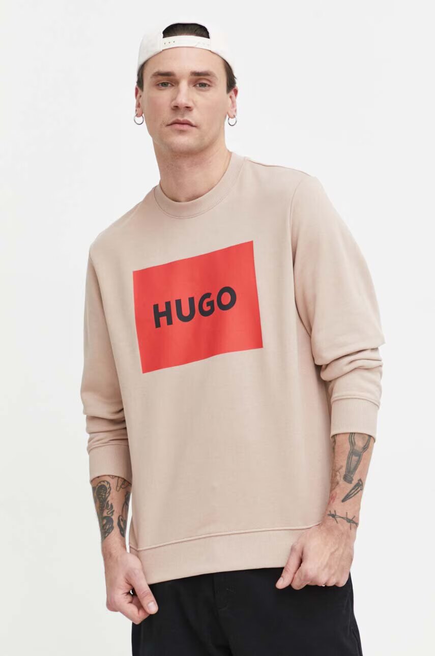 HUGO Памучен суичър
