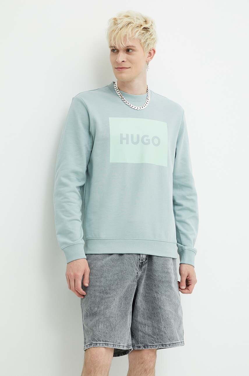 HUGO Памучен суичър
