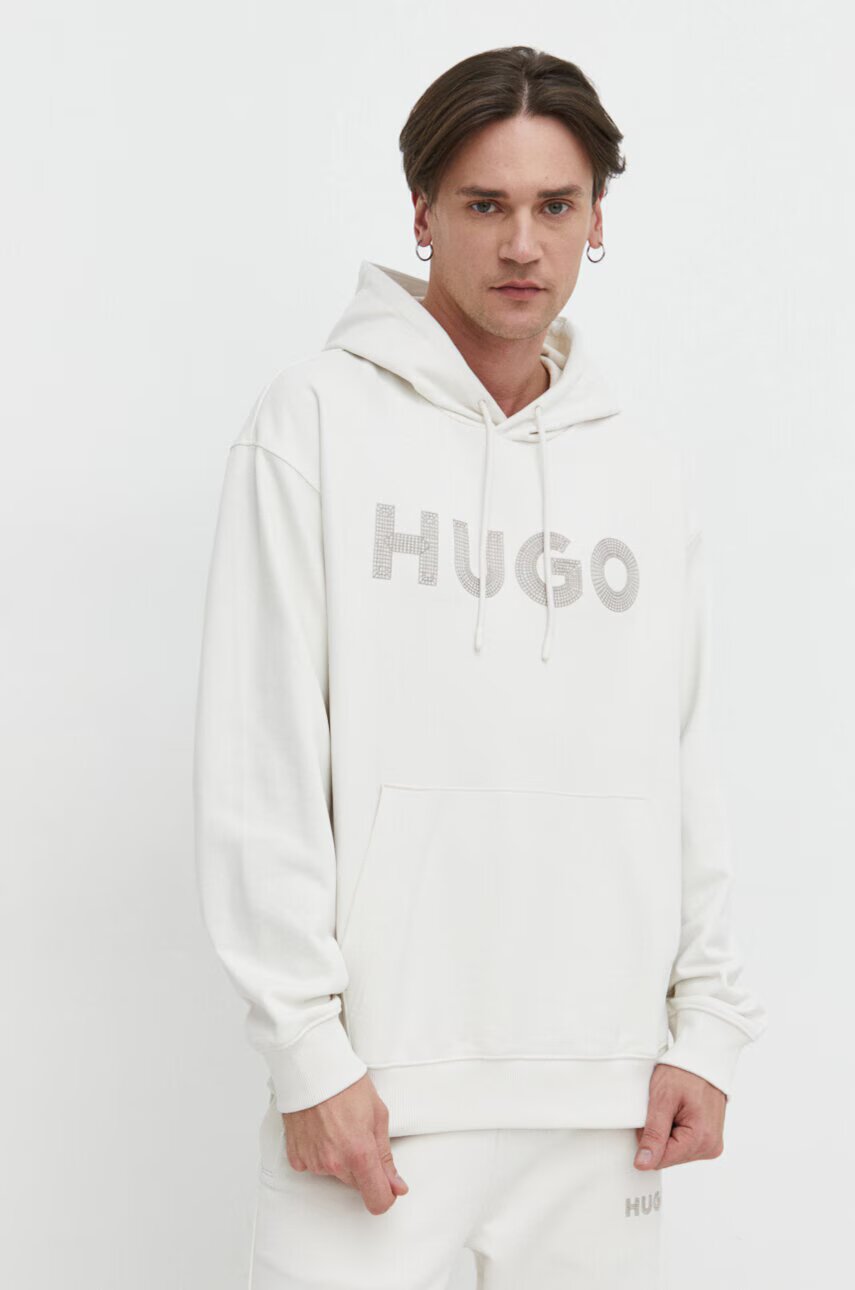 HUGO Памучен суичър