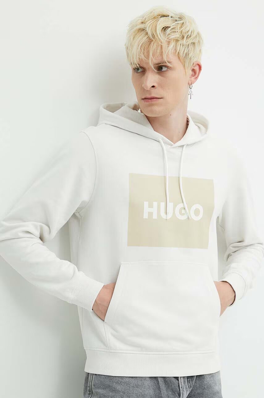 HUGO Памучен суичър