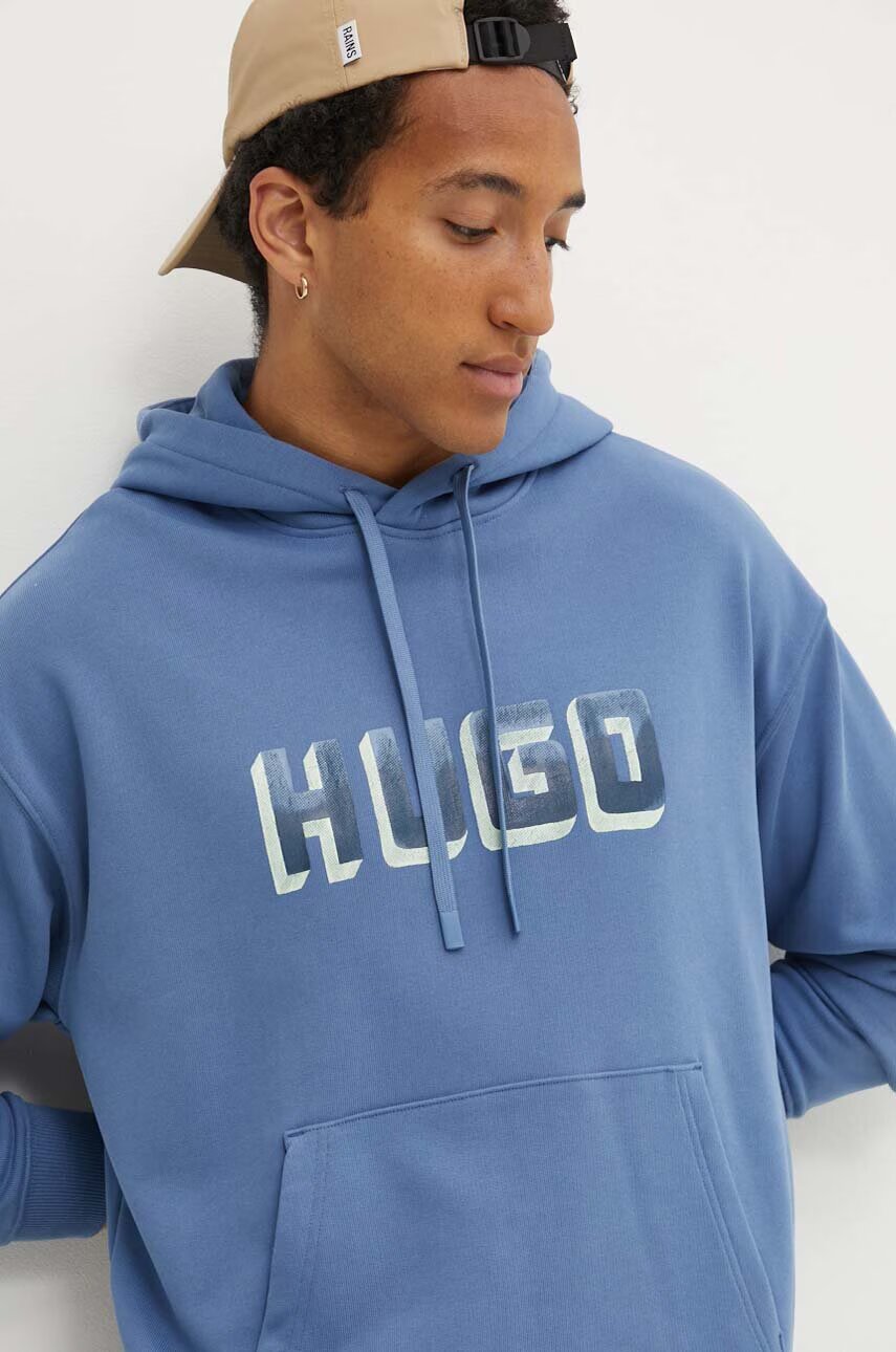 HUGO Памучен суичър