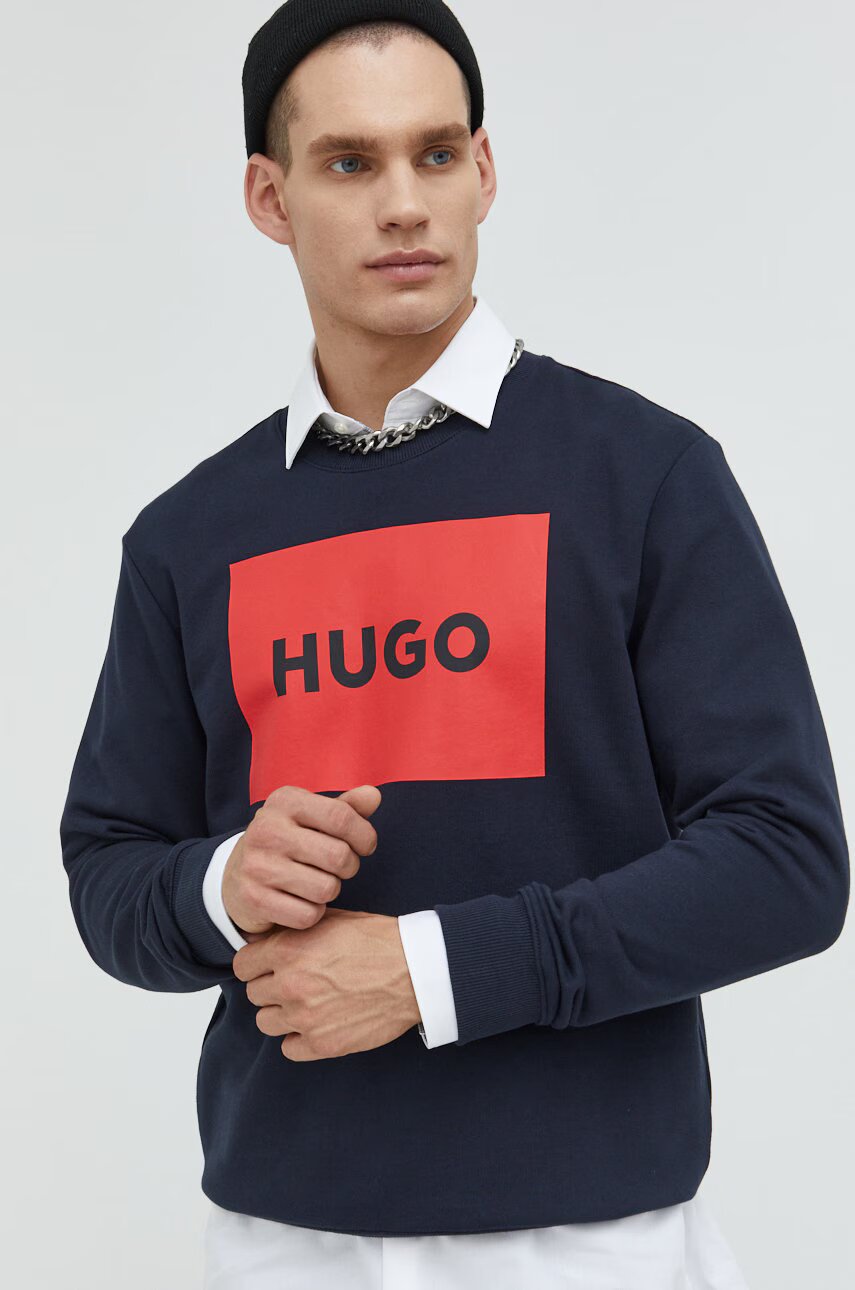 HUGO Памучен суичър