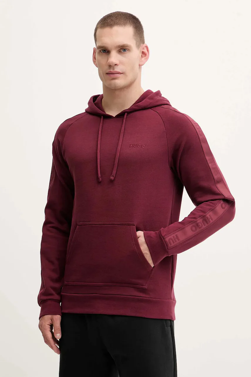 HUGO Памучен суичър LIAM Hoodie