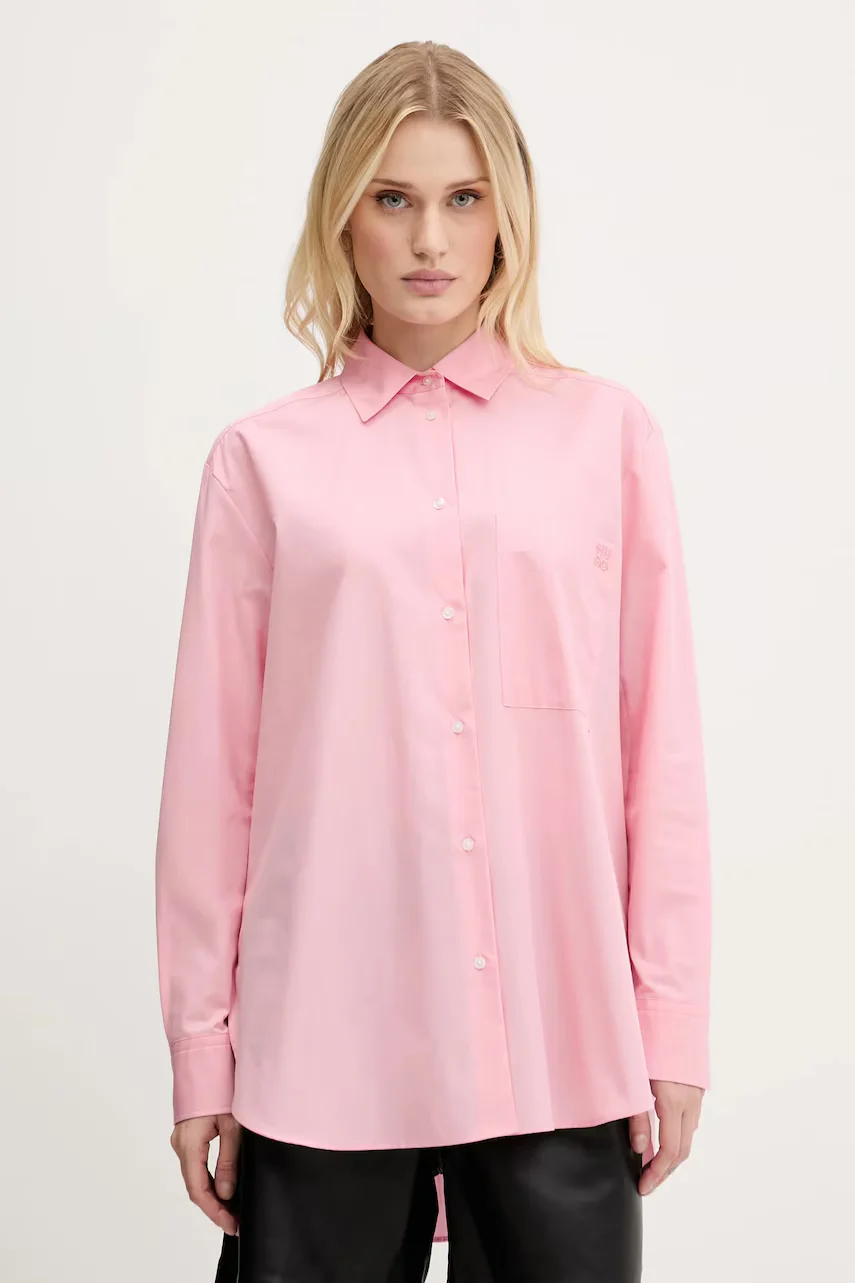 HUGO Памучна риза The Oversize Shirt