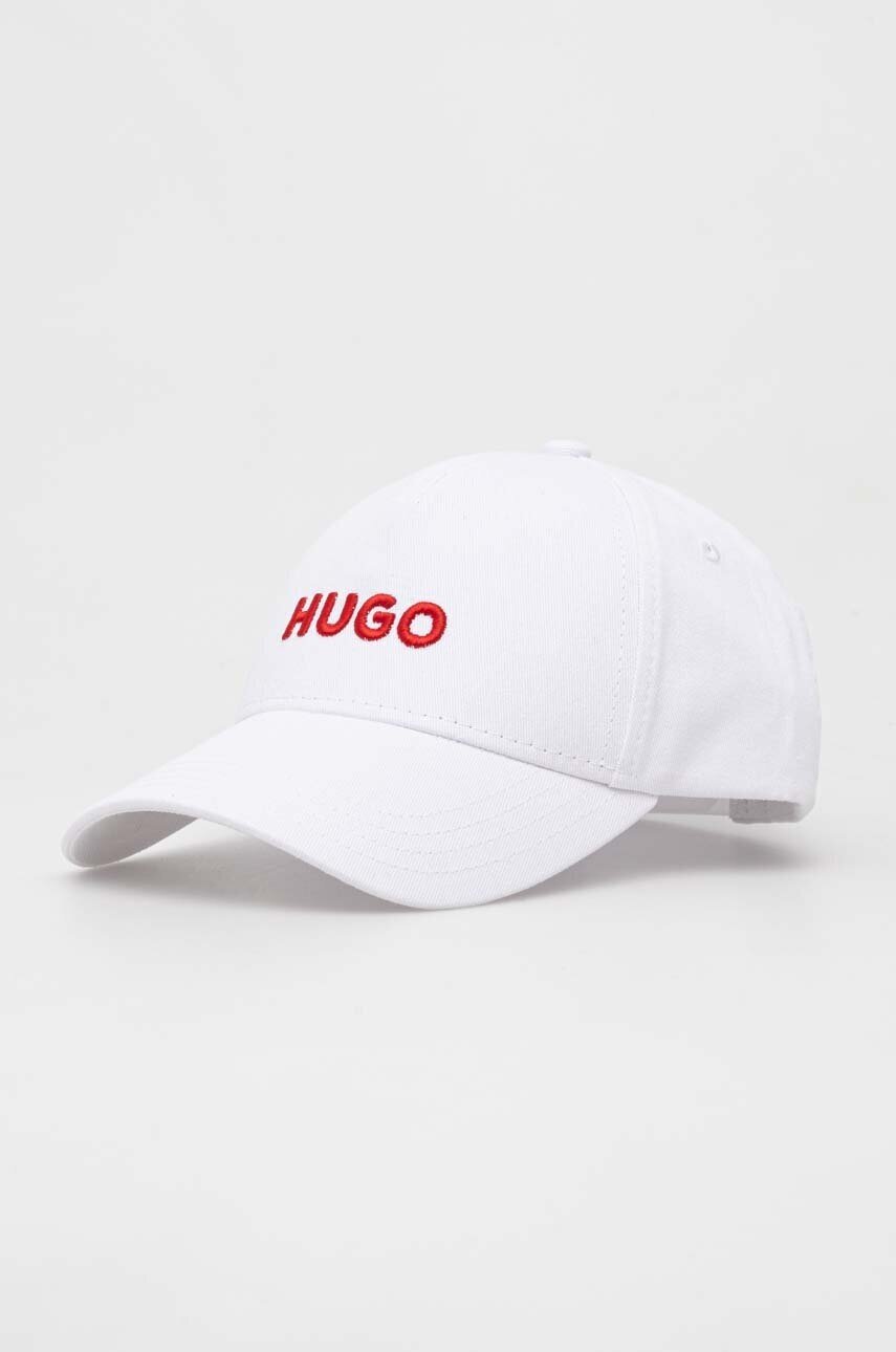 HUGO Памучна шапка с козирка