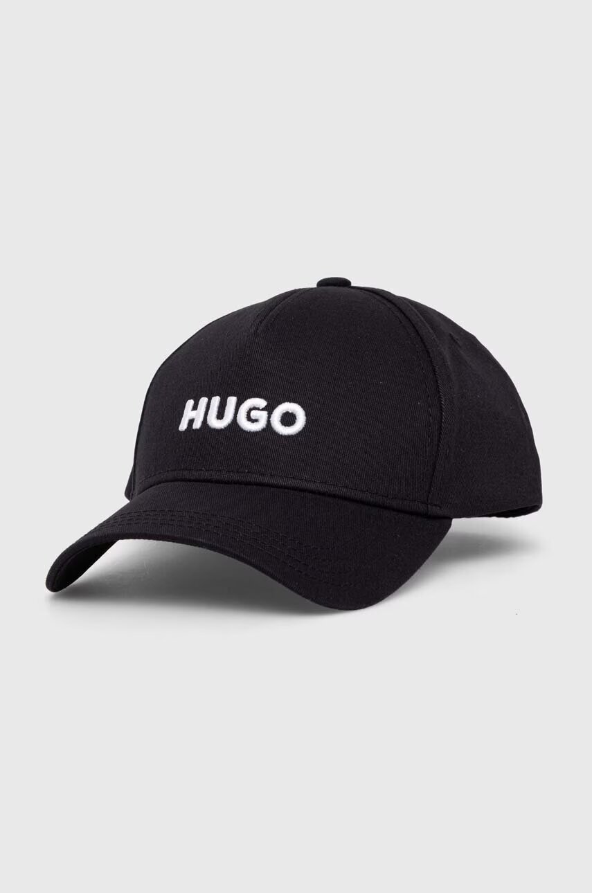 HUGO Памучна шапка с козирка