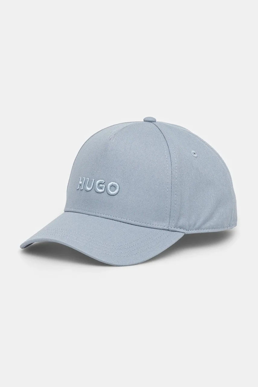 HUGO Памучна шапка с козирка Jude